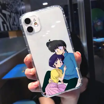 Ranma 1 2 japonski anime Primeru Telefon Za iphone 13 12 11 8 7 plus mini x xs xr pro max Pregleden mehko