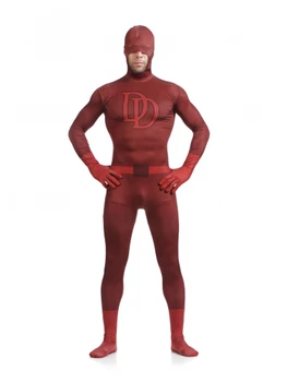 Ping Rdeče Daredevi Spandex Superheroj Kostum za noč Čarovnic