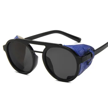2021 Vintage sončna Očala Steampunk sončna Očala Stilsko krog Hip Hop sončna Očala Windproof Velik Okvir Sončna Očala UV400