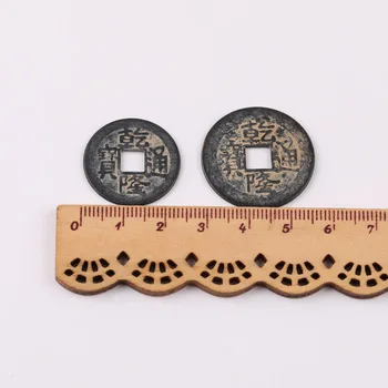 3pcs diy nakit, pribor, material retro srečen čistega bakra pet cesar denar Feng Shui tkanje Kitajski vozel