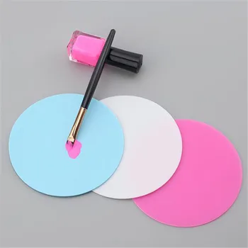 9.5 cm Diam Silikonsko Barvo v Paleti Mat Metulj Plum Blossom Zložljive Stroj Nail Art Žig Pad Nail Art Orodje