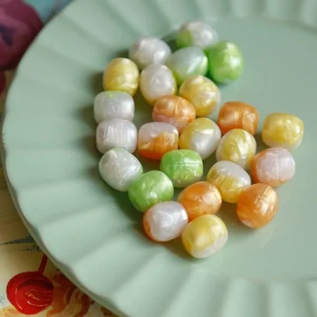 Žvečilni gumi teksturo krog boben mešane barve kroglice DIY ročno izdelan nakit dodatki ostra materiala
