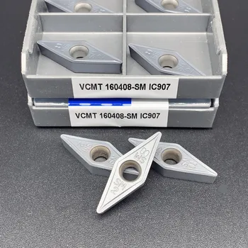 10PCS VCMT160408 SM IC907 IC908 kovinsko orodje za struženje CNC struženje, orodje, stružnica indeksiranih rezalno orodje VCMT 160408 karbida orodja