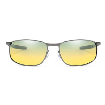 Polarizirana Dan Night Vision TAC sončna Očala Polaroid Moški Ženske Kvadratnih sončna Očala za moške UV400 Voznik Nočna Vožnja sončna Očala