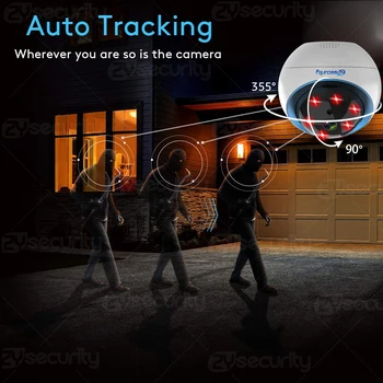 Tuya WiFi PTZ Kupola Kamere Deluje Z Alexa in Google Domače Brezžično Home Security Samodejno Sledenje CCTV Avdio IP Kamero SmartLife