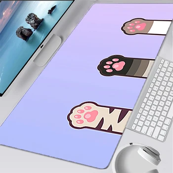 Roza Luštna Mačka Tačka mouse pad kawaii gaming pripomočki notbook 80x30 od hitrosti računalnika mini pc gamer, da tipkovnice desk mat mousepad