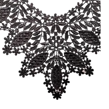 Vezenje corsage ovratnik cvet DIY oblačila dodatki čipke votlih ponaredek ovratnik tri-dimenzionalni ovratnik