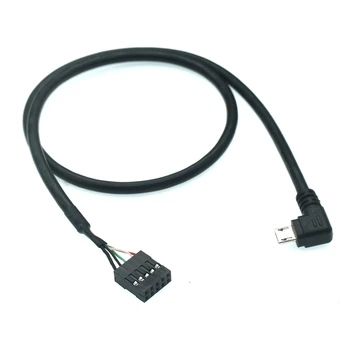 PC Računalnik z matično ploščo 9P na Mikro USB za DuPont 2.54 mm 5Pin DuPont USB na Micro USB podatkovni Kabel Aluminijasto folijo + tkane mreže kabel