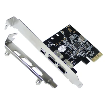 PCI-E 1X, da 16X 1394 DV Zajem Video Kartice S 6-pin, 4-pin, Firewire Adapter Namizni Računalnik 3 Vrata Dodatki