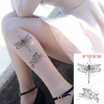 Nepremočljiva Začasni Tattoo Nalepke Zajec Dragonfly Puščico Body Art Flash Tatoo Ponaredek Tatoo za Ženske, Moške