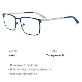 TANGOWO Kovinsko Retro Kvadratnih High-end Očal Okvir Moške, Visoke Kakovosti Oblikovalec 2022 Optični Kratkovidnost Recept za Očala YJ0243