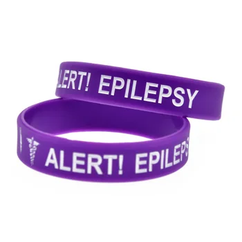 1PC Opozorilo Epilepsija Silikonski Manšeta za Vsakodnevno Opomnik Otroci Velikost Candy Barve