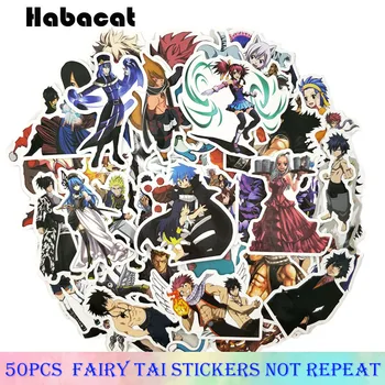 50Pcs/Paket Fairy Tail Grafiti Nalepke Japonski Anime Pegatinas Za motorno kolo, Rolko Zvezek Prtljage Laptop Kolesa