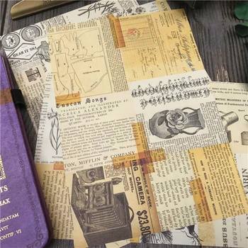 Vintage Časopis Računi za Material, Papir DIY Scrapbooking Junk List Znanja Kolaž Fotografij Rekviziti Darilni Embalaži Dekoracijo